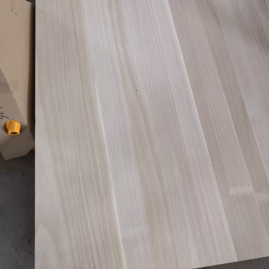 Paulownia Solid Wood Finger Joint Board/Edge Glued Panel/Worktop/Countertop/Benchtop Board Baseboard Skirting Board Trim Mouding Decoration Line Millwork Timber