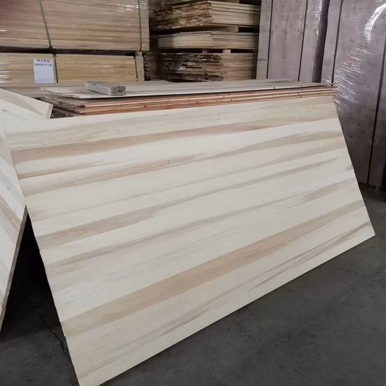 多数の卸売カスタム無垢材ポプラ大型パッチワークボード家具引き出しボード炭化ボード漂白ポプラボードスキー
